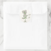 Carré Sticker Mariage Flower élégant (Sac)