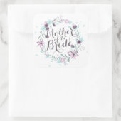 Carré Sticker Mariage Mère de la mariée Watercolor (Sac)