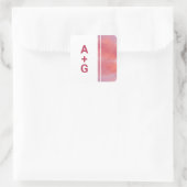 Carré Sticker Mariage Monogramme moderne (Sac)