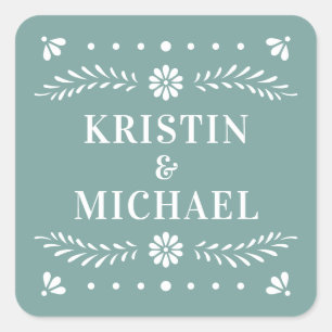 Carré Sticker Mariage Papel Picado