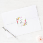 Carré Sticker Mariage rose Tulip (Enveloppe)