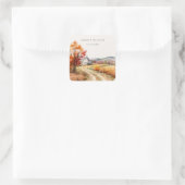 Carré Sticker Mariage rustique pour linge de ferme autom (Sac)