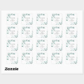 Carré Sticker Mariage Simpel Eucalyptus (Feuille)
