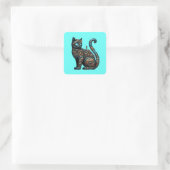 Carré Sticker mécanique pour chat (Sac)