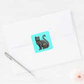 Carré Sticker mécanique pour chat (Enveloppe)