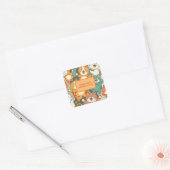 Carré Sticker "Meow-tastic Birthday" avec Happy Cats (Enveloppe)