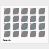 Carré Sticker Merci (Feuille)