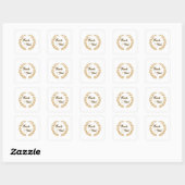 Carré Sticker Merci (Feuille)