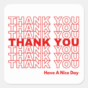 Carré Sticker Merci