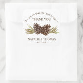 Carré Sticker Merci Pine Cones (Sac)