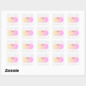 Carré Sticker mignon (Feuille)