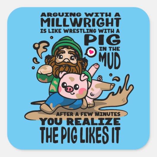 Carré Sticker Millwright (Devant)