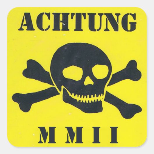CARRÉ STICKER MINEFIELD MMII (Devant)