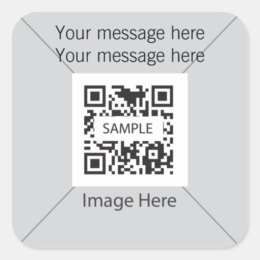 Carré Sticker Modèle Gris 1 (Devant)