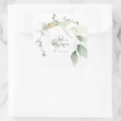 Carré Sticker moderne Green & Gold Eucalyptus (Sac)