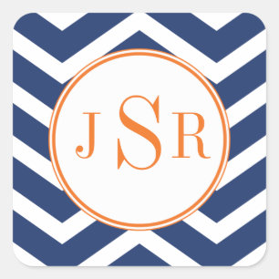 Carré Sticker Monogram Chevron