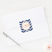 Carré Sticker Monogram Chevron (Enveloppe)