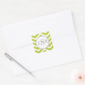 Carré Sticker Monogram Chevron (Enveloppe)