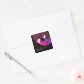 Carré Sticker Monogram Elegant Masquerade Rose (Enveloppe)