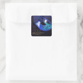 Carré Sticker Monogramme Mascarade Bleu (Sac)