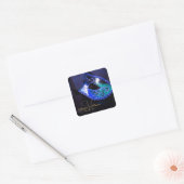 Carré Sticker Monogramme Mascarade Bleu (Enveloppe)