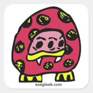 Carré Sticker Monster Ladybug