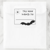 Carré Sticker Monsterville "Ce Livre Appartient À" (Sac)