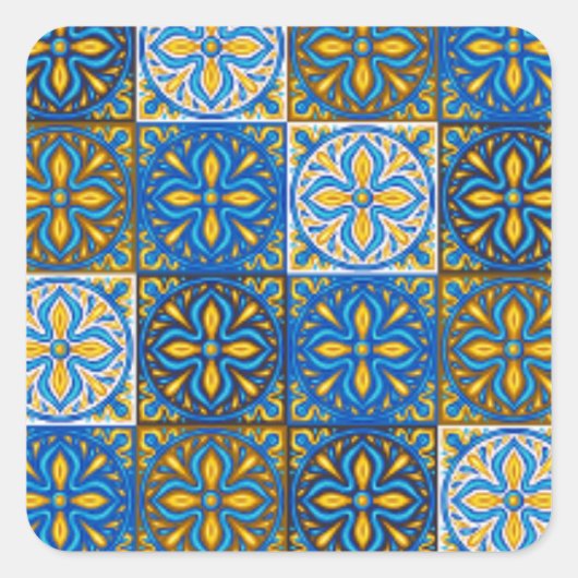 Carré Sticker Moroccan Zelij* Ceramic (Devant)
