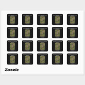 Carré Sticker motivationnel Marmot (Feuille)