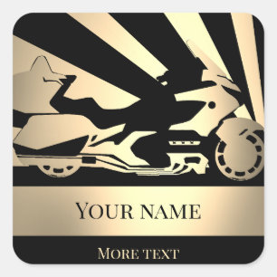 Carré Sticker moto moto moto moto moto biker sepia