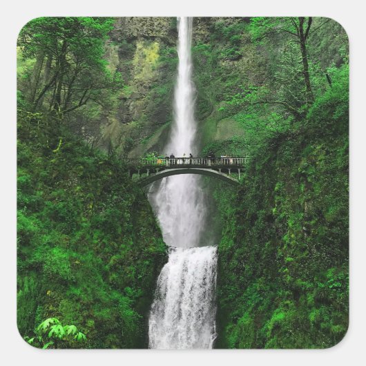Carré Sticker Multnomah Falls #2 (Devant)