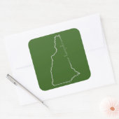 Carré sticker New Hampshire (Enveloppe)