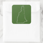 Carré sticker New Hampshire (Sac)