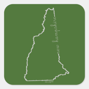 Carré sticker New Hampshire