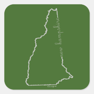 Carré sticker New Hampshire