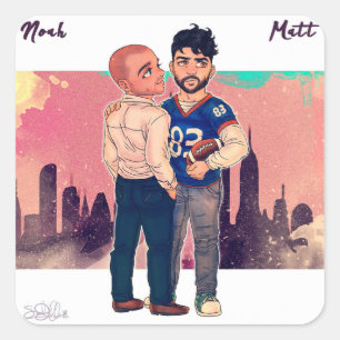 Carré Sticker Noah et Matt
