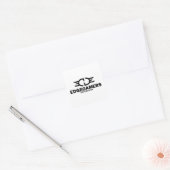 Carré Sticker noir EDGE (Enveloppe)