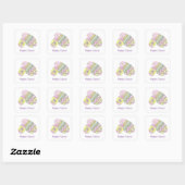 Carré Sticker OEufs de Pâques (Feuille)