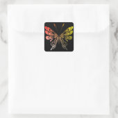 Carré Sticker papillon (Sac)