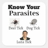 Carré Sticker Parasites (Devant)
