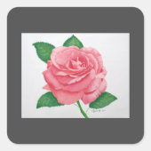 Carré Sticker Passion Rose (Devant)