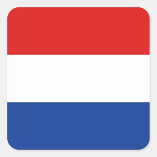 Carré Sticker Pays-Bas Flag (Devant)
