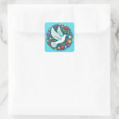 Carré Sticker Peace Dove (Sac)
