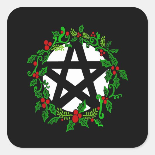 Carré Sticker Pentacle Yuletide (Devant)