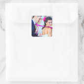 Carré Sticker photo Mariage simple (Sac)