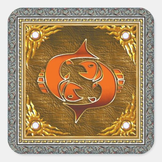 Carré Sticker Pisces (Devant)
