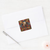 Carré Sticker " Pittie " héraldique (Enveloppe)