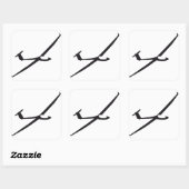 Carré Sticker planeur inversé (Feuille)