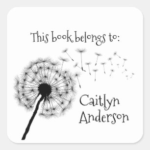 Carré Sticker plaque Dandelion