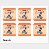 Carré Sticker Popeye (Feuille)